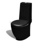 Keramik-WC & Bidet-Set Schwarz Keramik-WC & Bidet-Set Schwarz