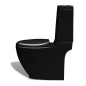 Keramik-WC & Bidet-Set Schwarz Keramik-WC & Bidet-Set Schwarz