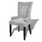 vidaXL Sessel Silber Samt vidaXL Sessel Silber Samt