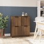 vidaXL Sideboards 2 Stk. Braun Eichen-Optik 30x30x70 cm Holzwerkstoff vidaXL Sideboards 2 Stk. Braun Eichen-Optik 30x30x70 cm Holzwerkstoff