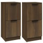vidaXL Sideboards 2 Stk. Braun Eichen-Optik 30x30x70 cm Holzwerkstoff vidaXL Sideboards 2 Stk. Braun Eichen-Optik 30x30x70 cm Holzwerkstoff