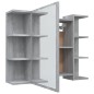 vidaXL Bad-Spiegelschrank Grau Sonoma 80x20,5x64 cm Holzwerkstoff vidaXL Bad-Spiegelschrank Grau Sonoma 80x20,5x64 cm Holzwerkstoff