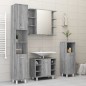 vidaXL Bad-Spiegelschrank Grau Sonoma 80x20,5x64 cm Holzwerkstoff vidaXL Bad-Spiegelschrank Grau Sonoma 80x20,5x64 cm Holzwerkstoff
