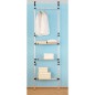vidaXL Teleskop-Garderobe mit Stangen und Regal Aluminium vidaXL Teleskop-Garderobe mit Stangen und Regal Aluminium