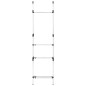 vidaXL Teleskop-Garderobe mit Stangen und Regal Aluminium vidaXL Teleskop-Garderobe mit Stangen und Regal Aluminium