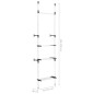 vidaXL Teleskop-Garderobe mit Stangen und Regal Aluminium vidaXL Teleskop-Garderobe mit Stangen und Regal Aluminium