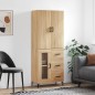 Highboard Sonoma-Eiche 69,5x34x180 cm Holzwerkstoff Highboard Sonoma-Eiche 69,5x34x180 cm Holzwerkstoff