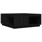 vidaXL Couchtisch Schwarz 100x101x40,5 cm Massivholz Kiefer vidaXL Couchtisch Schwarz 100x101x40,5 cm Massivholz Kiefer