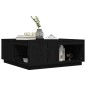 vidaXL Couchtisch Schwarz 100x101x40,5 cm Massivholz Kiefer vidaXL Couchtisch Schwarz 100x101x40,5 cm Massivholz Kiefer