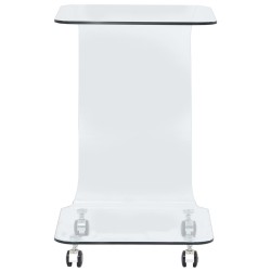 vidaXL Couchtisch 45x40x63 cm Hartglas