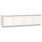 vidaXL TV-Schrank Weiß 156x37x45 cm Massivholz Kiefer vidaXL TV-Schrank Weiß 156x37x45 cm Massivholz Kiefer