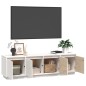 vidaXL TV-Schrank Weiß 156x37x45 cm Massivholz Kiefer vidaXL TV-Schrank Weiß 156x37x45 cm Massivholz Kiefer