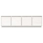 vidaXL TV-Schrank Weiß 156x37x45 cm Massivholz Kiefer vidaXL TV-Schrank Weiß 156x37x45 cm Massivholz Kiefer