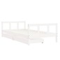 vidaXL Kinderbett mit Schubladen Weiß 90x190 cm Massivholz Kiefer vidaXL Kinderbett mit Schubladen Weiß 90x190 cm Massivholz Kiefer