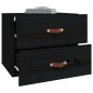 vidaXL Wand-Nachttische 2 Stk. Schwarz 50x36x40 cm vidaXL Wand-Nachttische 2 Stk. Schwarz 50x36x40 cm