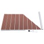 vidaXL Zaunelement WPC 95x(105-180) cm Braun vidaXL Zaunelement WPC 95x(105-180) cm Braun