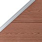 vidaXL Zaunelement WPC 95x(105-180) cm Braun vidaXL Zaunelement WPC 95x(105-180) cm Braun