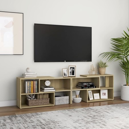 vidaXL TV-Schrank Sonoma-Eiche 149x30x52 cm Holzwerkstoff