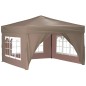 vidaXL Partyzelt Faltbar mit Seitenwänden Taupe 3x3 m vidaXL Partyzelt Faltbar mit Seitenwänden Taupe 3x3 m