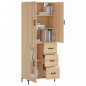 Highboard Sonoma-Eiche 69,5x34x180 cm Holzwerkstoff Highboard Sonoma-Eiche 69,5x34x180 cm Holzwerkstoff
