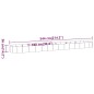 vidaXL Hochbeet Pulverbeschichteter Stahl 544x100x36 cm Silbern vidaXL Hochbeet Pulverbeschichteter Stahl 544x100x36 cm Silbern