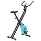 vidaXL Magnetischer Heimtrainer X-Bike mit Pulsmessung Schwarz Blau vidaXL Magnetischer Heimtrainer X-Bike mit Pulsmessung Schwarz Blau