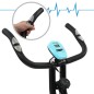 vidaXL Magnetischer Heimtrainer X-Bike mit Pulsmessung Schwarz Blau vidaXL Magnetischer Heimtrainer X-Bike mit Pulsmessung Schwarz Blau