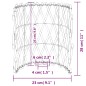 vidaXL Lampenschirm Ø23x28 cm Korbweide vidaXL Lampenschirm Ø23x28 cm Korbweide