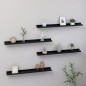 vidaXL Wandregale 4 Stk. Schwarz 80x9x3 cm vidaXL Wandregale 4 Stk. Schwarz 80x9x3 cm