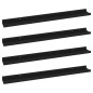 vidaXL Wandregale 4 Stk. Schwarz 80x9x3 cm vidaXL Wandregale 4 Stk. Schwarz 80x9x3 cm