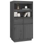 vidaXL Highboard Grau 60x40x116,5 cm Massivholz Kiefer vidaXL Highboard Grau 60x40x116,5 cm Massivholz Kiefer