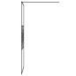 vidaXL Duschwand für Begehbare Dusche Schwarz 80x195 cm ESG-Glas Klar vidaXL Duschwand für Begehbare Dusche Schwarz 80x195 cm ESG-Glas Klar