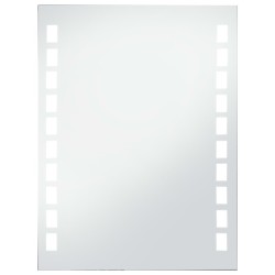 vidaXL Badezimmer-Wandspiegel mit LEDs 60x80 cm