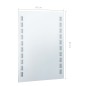 vidaXL Badezimmer-Wandspiegel mit LEDs 60x80 cm vidaXL Badezimmer-Wandspiegel mit LEDs 60x80 cm