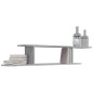 vidaXL TV-Wandregal Grau Sonoma 125x18x23 cm Holzwerkstoff vidaXL TV-Wandregal Grau Sonoma 125x18x23 cm Holzwerkstoff