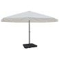 Sonnenschirm Aluminium weiss mit Schirmständer Sonnenschirm Aluminium weiss mit Schirmständer