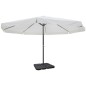Sonnenschirm Aluminium weiss mit Schirmständer Sonnenschirm Aluminium weiss mit Schirmständer