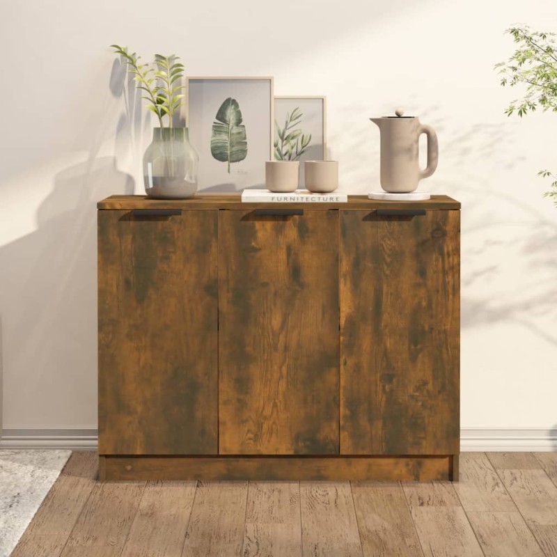 vidaXL Sideboard Räuchereiche 90,5x30x70 cm Holzwerkstoff vidaXL Sideboard Räuchereiche 90,5x30x70 cm Holzwerkstoff