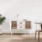 vidaXL Sideboard Weiß 110x40x78 cm Massivholz Kiefer vidaXL Sideboard Weiß 110x40x78 cm Massivholz Kiefer
