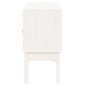 vidaXL Sideboard Weiß 110x40x78 cm Massivholz Kiefer vidaXL Sideboard Weiß 110x40x78 cm Massivholz Kiefer
