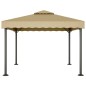vidaXL Pavillon Taupe 3x3 m Aluminium und Stahl vidaXL Pavillon Taupe 3x3 m Aluminium und Stahl