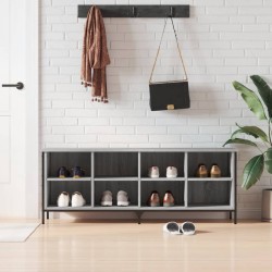 vidaXL Schuhregal Grau Sonoma 131x35x50 cm Holzwerkstoff