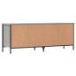 vidaXL Schuhregal Grau Sonoma 131x35x50 cm Holzwerkstoff vidaXL Schuhregal Grau Sonoma 131x35x50 cm Holzwerkstoff