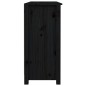 vidaXL Sideboard Schwarz 100x35x74,5 cm Massivholz Kiefer vidaXL Sideboard Schwarz 100x35x74,5 cm Massivholz Kiefer