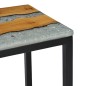 vidaXL Satztische 3 Stk. Massivholz Teak und Polyresin vidaXL Satztische 3 Stk. Massivholz Teak und Polyresin