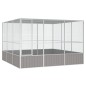 vidaXL Vogelkäfig Grau 302,5x324,5x211,5 cm Verzinkter Stahl vidaXL Vogelkäfig Grau 302,5x324,5x211,5 cm Verzinkter Stahl