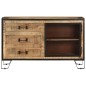 vidaXL Sideboard 100×31×60 cm Raues Mango-Massivholz vidaXL Sideboard 100×31×60 cm Raues Mango-Massivholz