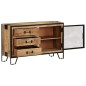 vidaXL Sideboard 100×31×60 cm Raues Mango-Massivholz vidaXL Sideboard 100×31×60 cm Raues Mango-Massivholz