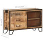 vidaXL Sideboard 100×31×60 cm Raues Mango-Massivholz vidaXL Sideboard 100×31×60 cm Raues Mango-Massivholz
