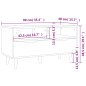 vidaXL TV-Schrank Sonoma-Eiche 90x40x48,5 cm Holzwerkstoff vidaXL TV-Schrank Sonoma-Eiche 90x40x48,5 cm Holzwerkstoff